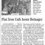 Flat Iron gig in the Gazette
